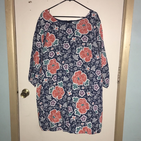 Old Navy Dresses & Skirts - Blue Long Sleeve Flower Dress